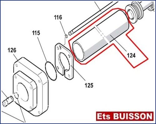 FAAC 422 - Cylindre N°124 Référence 7366065